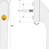Abus Fenstergriff abschließbar FG 300 braun