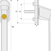 Abus Fenstergriff FG 110 silber