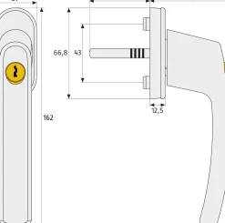 Abus Fenstergriff FG 210 weiß