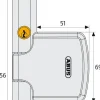 Abus Fensterzusatzschloss FTS206 weiß