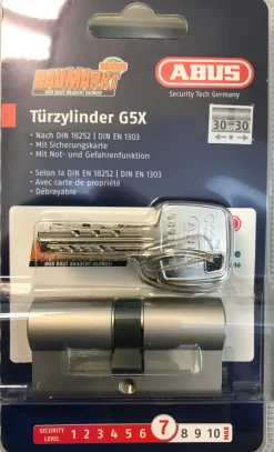 Abus Profilzylinder G5X 30/30 mm