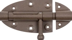 Alberts Duravis Bolzenriegel Ø16 rostbraun, 112 x 72 Ø 16 mm
