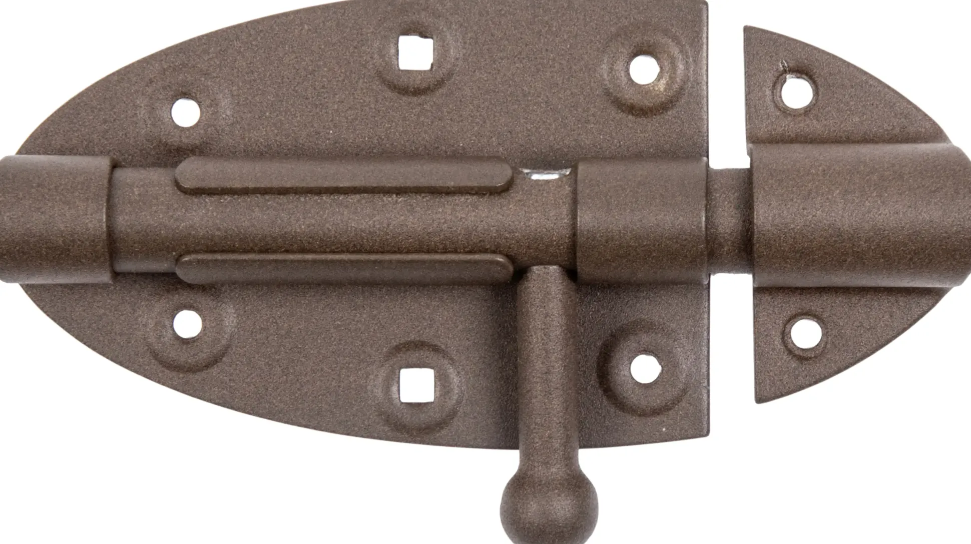 Alberts Duravis Bolzenriegel Ø16 rostbraun, 112 x 72 Ø 16 mm