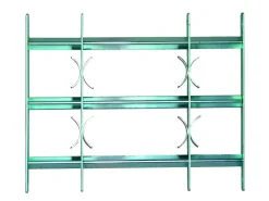 Alberts Fenstergitter Amsterdam 105 x 60 x 70 cm, galvanisch blau verzinkt