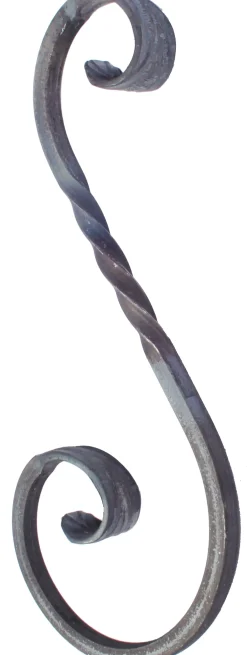 Alberts S-Schnörkel 125 x 250mm Stahl roh