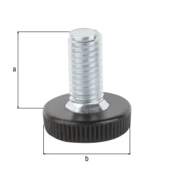 Alberts Stellschraube 20 x 20 mm 4-teilig