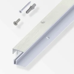 alfer Abschluss- + Träger- 1 m, 21 x 10.5 x 7 - 15 mm Alu eloxiert
