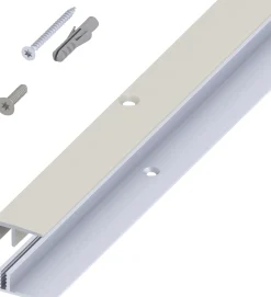 alfer Abschluss- + Träger- 1 m, 21 x 10.5 x 7 - 15 mm Alu eloxiert titan