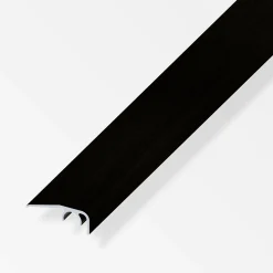 alfer Abschluss-Profil 1 m, 32 x 12.5 mm Alu eloxiert gebürstet schwarz