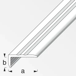 alfer Abschlussprofil 1 m, 25 x 10 mm PVC (Kunststoff) glatt schwarz