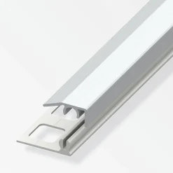 alfer Abschluss-Profil 1 m, 19.5 x 7 mm Alu eloxiert Edelstahl Optik
