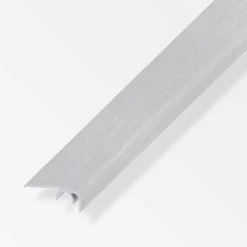 alfer Abschluss-Profil 1 m, 32 x 12.5 mm Aluminium eloxiert gebürstet grau