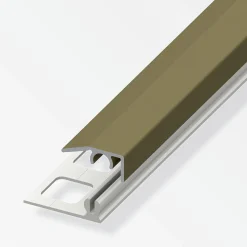 alfer Abschluss-Profil 1 m, 19.5 x 7 mm Aluminium eloxiert bronze