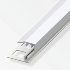 alfer Abschluss-Profil 1 m, 19.5 x 7 mm Aluminium eloxiert silber
