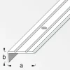 alfer Abschlussprofil 1 m, 25 x 10 mm Aluminium eloxiert titan