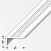 alfer Abschlussprofil 1 m, 25 x 10 mm PVC (Kunststoff) glatt braun