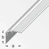 alfer Abschluss-Profil, 27 mm 2 m, 32 x 27 mm Aluminium eloxiert silber