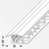 alfer Übergangs-Profil 2 m, 25 x 7 mm Aluminium eloxiert messing