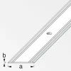 alfer Übergangsprofil 2 m, 30 x 2 mm Aluminium eloxiert messing