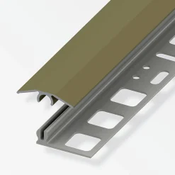 alfer Übergangs-Profil 1 m, 25 x 7 mm Aluminium eloxiert bronze