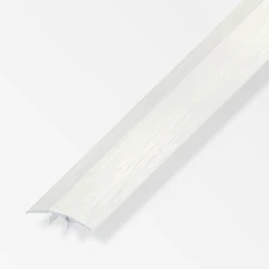 alfer Übergangs-Profil 1 m, 33 mm Alu eloxiert gebürstet Edelstahl Optik