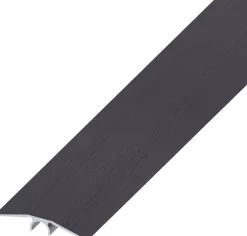 alfer Übergangs-Profil 2 m, 46 mm Aluminium eloxiert gebürstet dunkelgrau