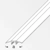 alfer Übergangs-Profil 1 m, 33 mm Alu beschichtet sublimiert buche