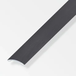 alfer Übergangsprofil 2 m, 30 x 5 mm Alu eloxiert gebürstet dunkelgrau