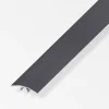 alfer Übergangs-Profil 2 m, 33 mm Aluminium eloxiert gebürstet dunkelgrau