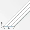 alfer Übergangsprofil 1 m, 37 x 2.5 mm Aluminium eloxiert titan
