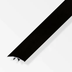 alfer Übergangs-Profil 1 m, 33 mm Alu eloxiert gebürstet schwarz, schwarz