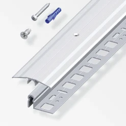 alfer Übergangs-Profil, 46 mm + Träger-Profil alfer®-fix 0.9 m, 9.5 x 46 mm