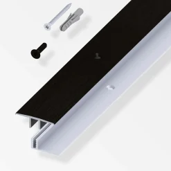 alfer Übergangs-Profil und Träger-Profil 1 m, 33 x 7 - 15 mm Alu gebürstet