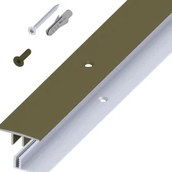 alfer Übergangs-Profil und Träger-Profil 1 m, 33 x 7 - 15 mm Alu bronze