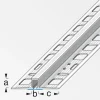 alfer Dehnfuge 2.5 m, 10 x 8 x 21 mm PVC (Kunststoff) glatt betongrau