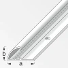 alfer Einfassprofil 1 m, 26 x 13 mm Aluminium eloxiert silber
