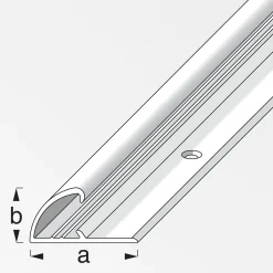 alfer Einfassprofil 1 m, 26 x 13 mm Aluminium eloxiert messing