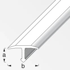 alfer Fugenabdeckprofil 1 m, 6 x 25 mm Aluminium eloxiert titan