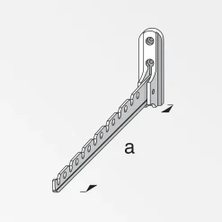 alfer Kleiderlüfter 330 mm 330 mm Aluminium beschichtet weiss