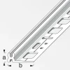 alfer Kunststoff-Träger-Profil + alfer®-fix 2 m, 11 x 30 mm elfenbein