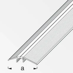 alfer Niveauausgleichs-Profil Aluminium titan 4 cm -Länge 2000 cm