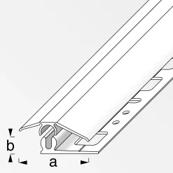 alfer Niveauausgleichs-Profil 1 m, 31 x 7 mm Aluminium eloxiert titan