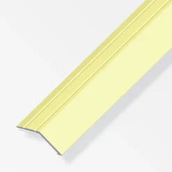 alfer Niveauausgleichs-Profil 1 m, 34 x 8 mm Aluminium eloxiert messing