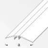 alfer Niveauausgleichs-Profil 2 m, 56 mm Aluminium eloxiert gebürstet grau