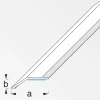 alfer Niveauausgleichs-Profil 1 m, 34 x 8 mm PVC (Kunststoff) glatt eiche
