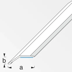 alfer Niveauausgleichs-Profil 1 m, 34 x 8 mm PVC (Kunststoff) glatt eiche