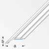 alfer Niveauausgleichs-Profil 1 m, 34 x 8 mm Aluminium eloxiert silber