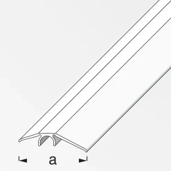 alfer Niveauausgleichs-Profil 1 m, 40 mm Alu eloxiert gebürstet dunkelgrau