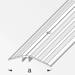 alfer Niveauausgleichs-Profil 1 m, 56 mm Aluminium eloxiert messing