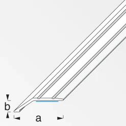 alfer Niveauausgleichs-Profil 1 m, 34 x 8 mm Aluminium eloxiert bronze